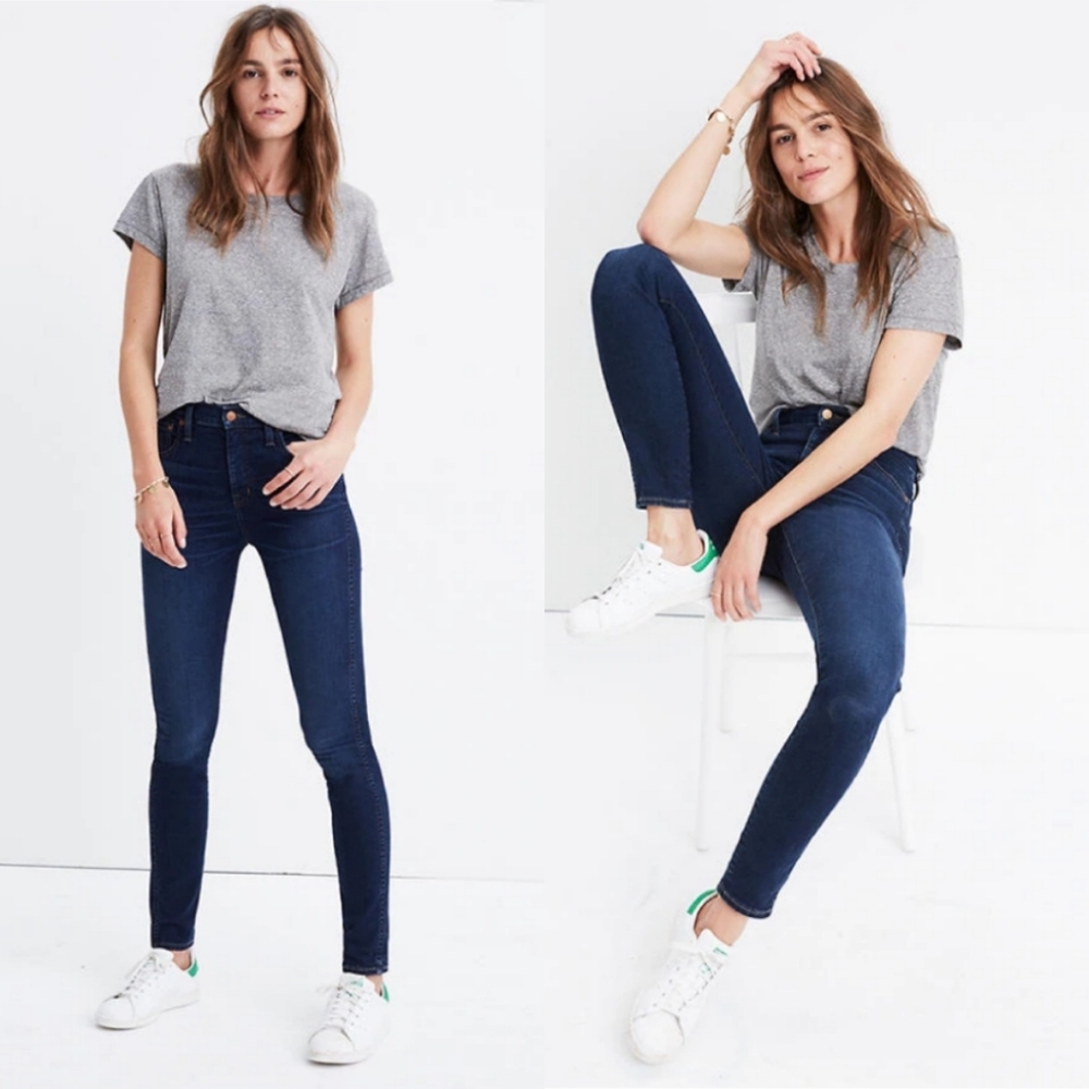 Madewell 10" High Rise Skinny in Hayes Wash